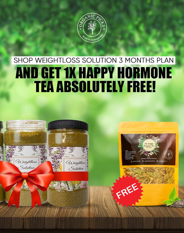 Bundle 2 (3 weightloss & 1 Happy hormone Tea) - Organic PicksBundle 2 (3 weightloss & 1 Happy hormone Tea)Organic PicksOrganic PicksBundle 2 (3 weightloss & 1 Happy hormone Tea)